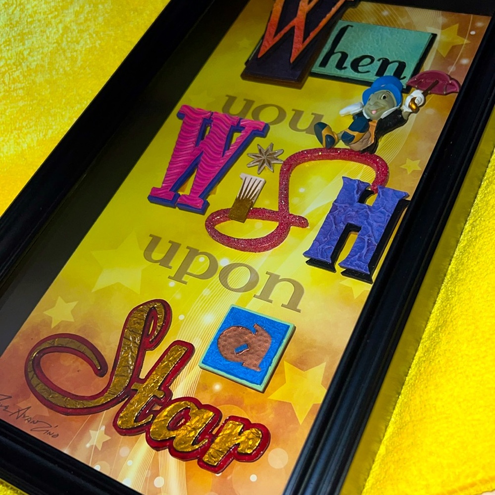 ✨Jiminy  Cricket - 3D “When You Wish Upon a Star” Shadowbox